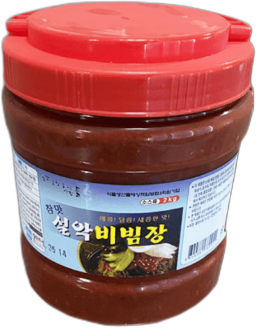 기타 설악 비빔 국수 양념장 골뱅이무침 냉면 비빔장 쫄면 양념장 2kg 대용량, 1개