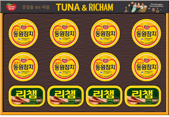 동원 선물세트 캔 혼합 63호 + 부직포백, 1세트