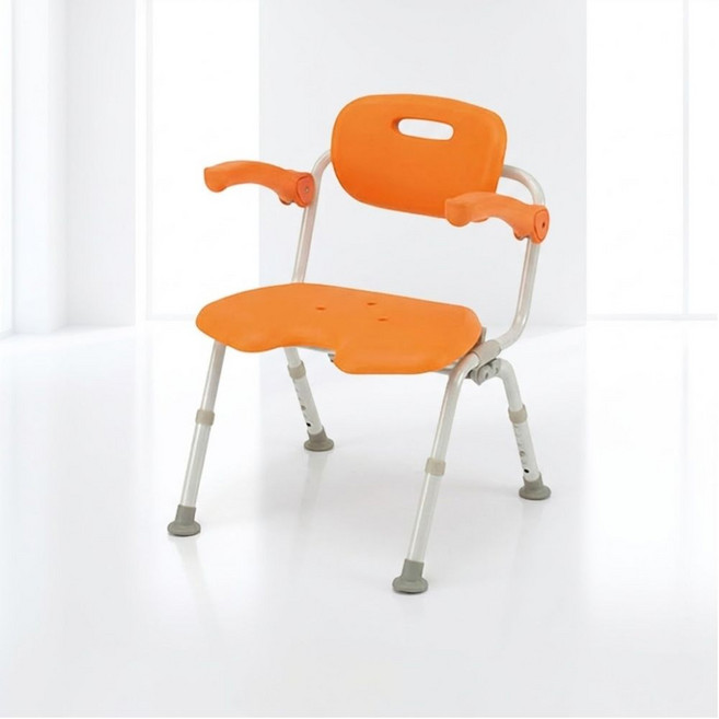 로뎀복지용구 장기요양등급 목욕의자 높이조절 접이식 노인 어르신 욕실 환자용 등받이 복지용구, 1개