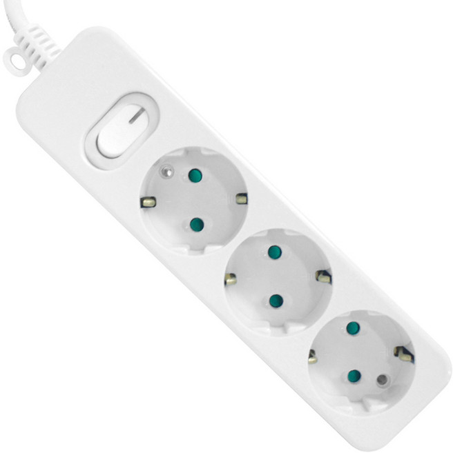 신성 다조아 안전 메인 스위치 멀티탭 10A 전기 절전 차단 접지 코드 전기코드 안전멀티탭 통합절전스위치 가정용 전기멀티탭 전기용품 접지멀티탭 스위치멀티탭 국산, 1개, 신성 다조아 안전 메인 스위치 3구 멀티탭 10A, 3m