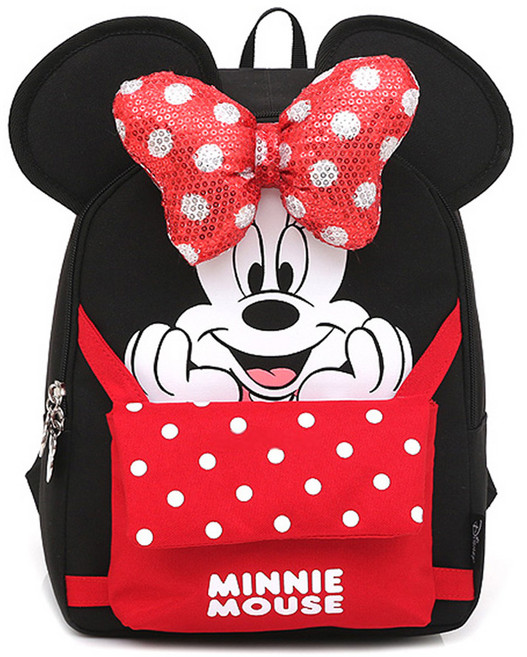 디즈니 미니마우스 리본 유아배낭