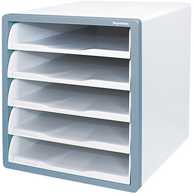 카파맥스 오픈형 서류함 5단, 민트색