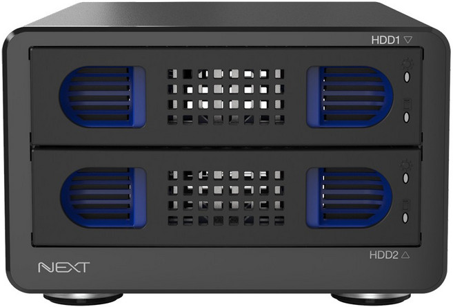 넥스트 NEXT-802TC RAID USB3.1 GEN1 C타입 3.5인치 2베이 외장 데이터 스토리지 레이드, 1개