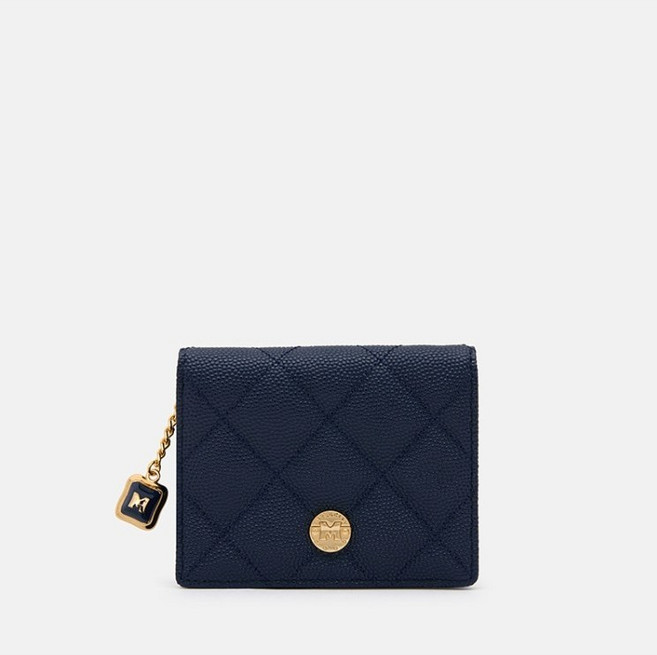 [정품] 메트로시티 여성지갑 [25FW] 2단 반지갑 M253WQ6563N 네이비 METROCITY 보증서 동봉 선물포장 매장발송(춘천모다) 전국 매장 A/S가능