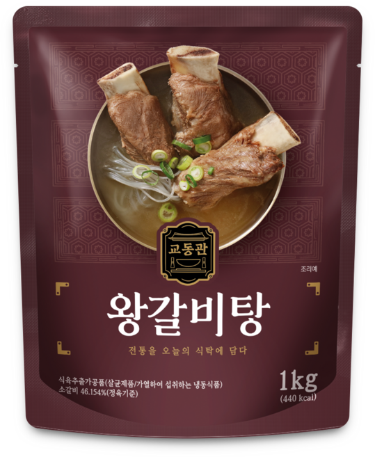 교동식품 교동관 왕갈비탕, 1개, 1kg