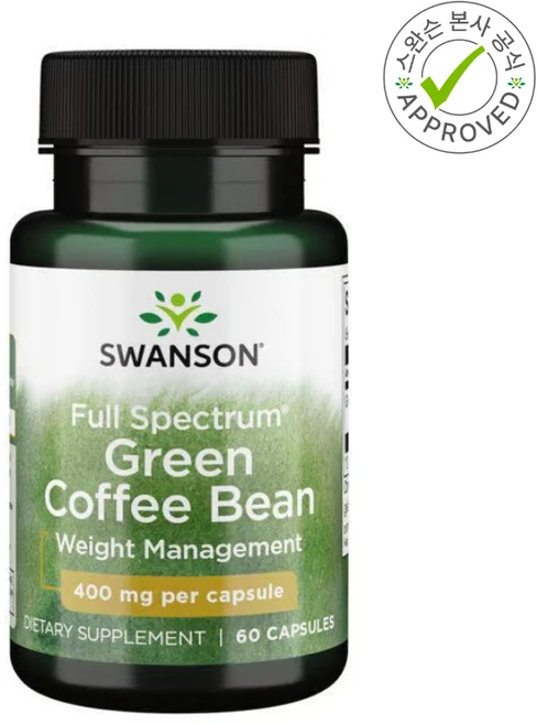 스완슨 풀 스펙트럼 커피 생두 400mg 60캡슐 1개, 60정 - 쿠팡