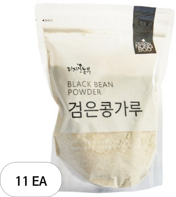 디자인농부 검은콩가루 쥐눈이콩, 11개, 500g