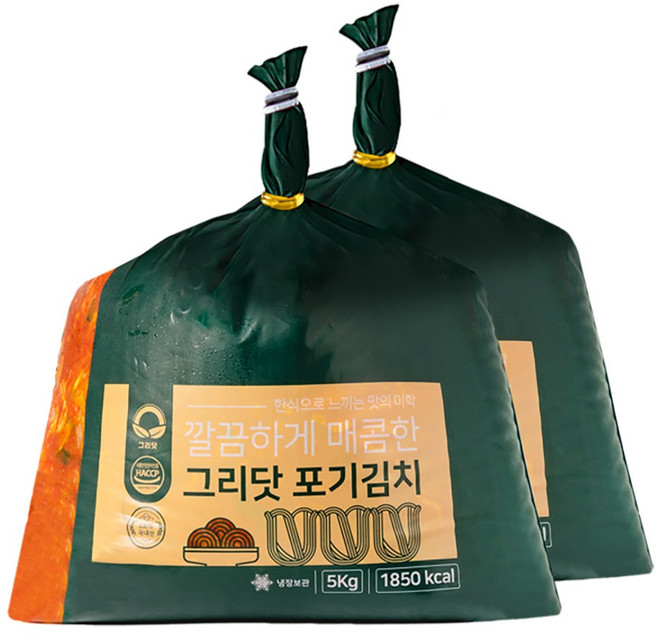 그리닷 국내산 포기김치 10kg, 1개