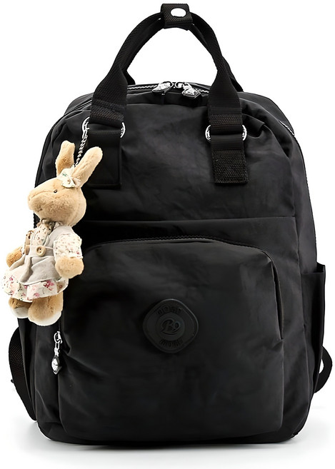 미쓰백 여성용 drama 수납력 좋은 가벼운 방수 노트북 여행 백팩 + 키링 세트