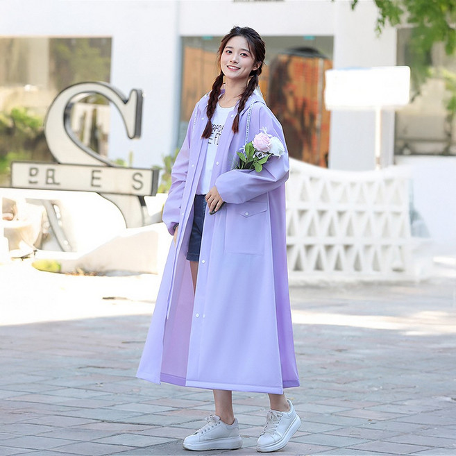 KPG 럭스 고급 우비 남녀공용 커플 여행용 비옷 판초우의 비옷