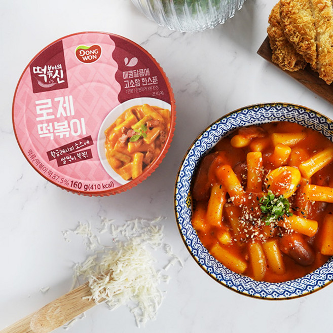 [다만세푸드] 동원 로제 컵떡볶이 160g / 간식 분식, 1개