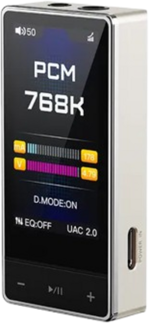 PCM 768K 高解析音質音樂播放器 輕巧便攜 操作簡單 多格式支援, Fiio QX13_黑色