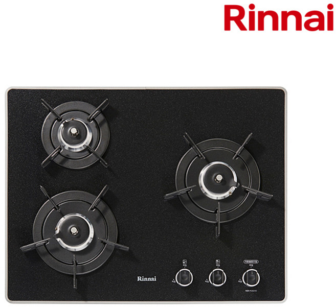 빌트인 3구 가스렌지 블랙펄 크리스탈 RBR-P3501D 건전지 교체형, 프로판가스-LPG, 낮은 케이스(FS-L5500WH)