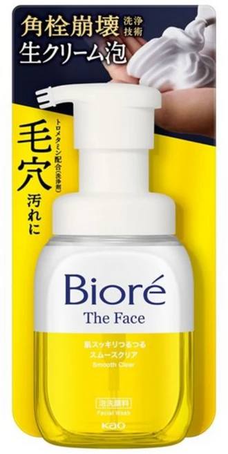 비오레 더 페이스 거품 세안제 스무스 클리어 본품, 1개, 200ml - 쿠팡