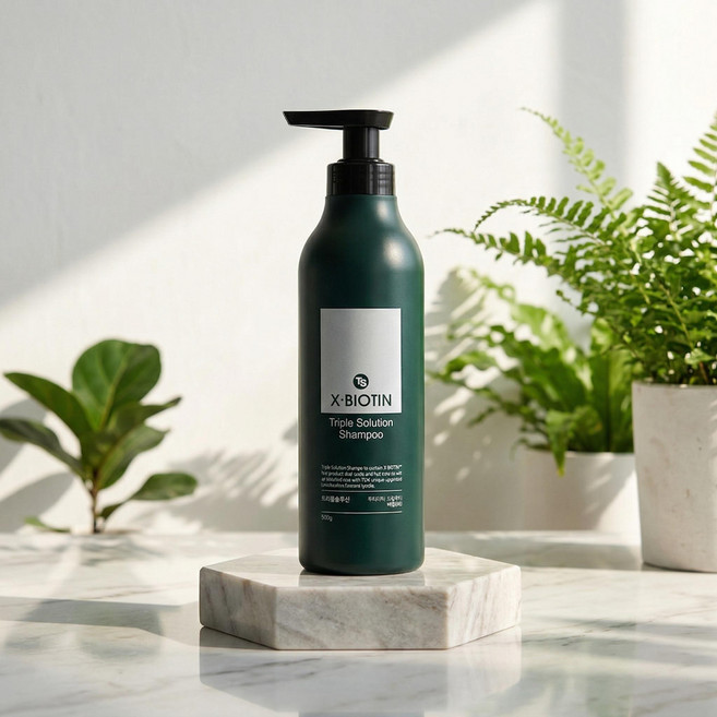 TS 엑스비오틴 트리플 솔루션샴푸 500g X 2개+ TS솔루션헤어실키부스터 100g, 2개