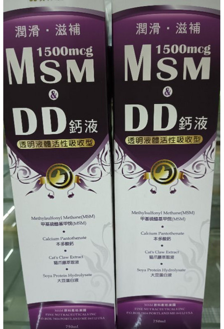 愛力寶 MSM DD鈣液 1500mcg, 1個, DD鈣液,(超商)1~4罐，依需要數量加