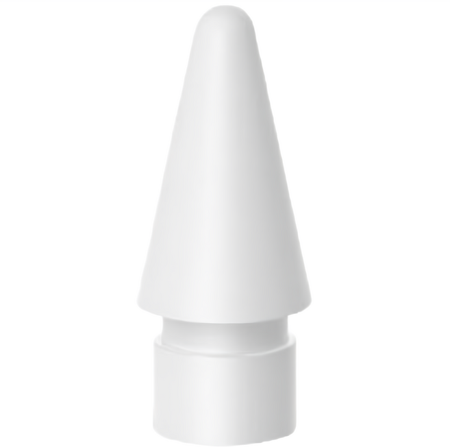 Apple Pencil 替換筆尖，2H硬度，耐磨防滑，適用於Apple Pencil 1/2代, 1個, HB替換筆尖, White