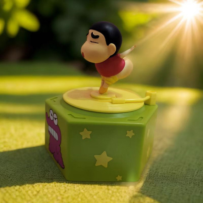 FATTYS 짱구 오르골 발감개 감성 인테리어 소품 14CM