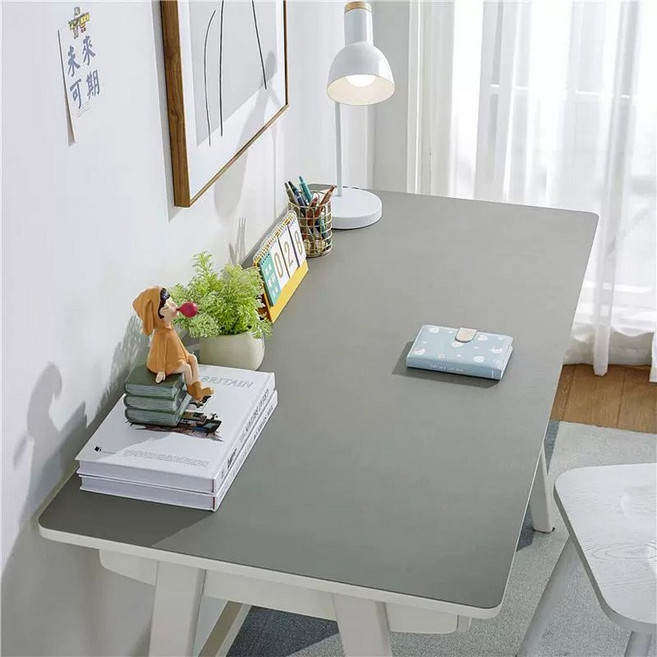 일상감각 양면 방수 인조가죽 책상보호덮개 데스크 덮개, 기본값은 0.3cm 모서리이며 사용자