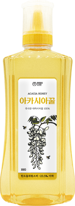 비즈랩 국내산 천연 아카시아꿀 1kg 천연벌꿀, 1개