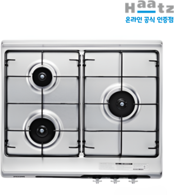 하츠 3구 가스쿡탑 빌트인 가스렌지 교체 타공560x480 전기코드타잎, LNG, HGR-3050CKB