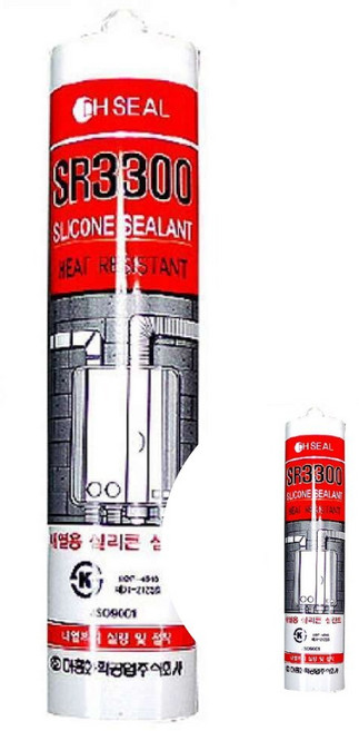 럭키 내열실리콘 방수 방진 연통 오븐 히터 실리콘 LC179 (회색), LC179 내열 보일러 히터 연통 실리콘 300ml, 1개