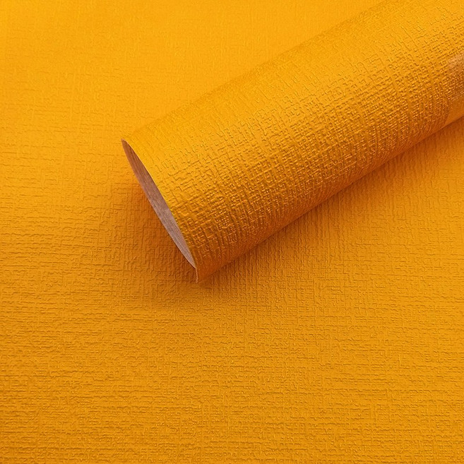 쿠셔니 붙이는벽지 셀프도배 스티커 실크벽지 도배지, 오렌지