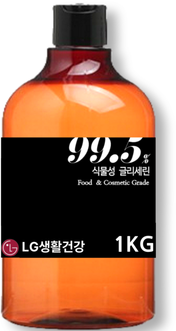 LG생활건강 식물성 글리세린 1KG 식품등급 화장품원료 식품원료, 1개