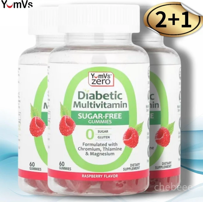 염브스 당뇨환자용 종합 멀티 비타민 제로슈가 60구미젤리 3통 - 쿠팡