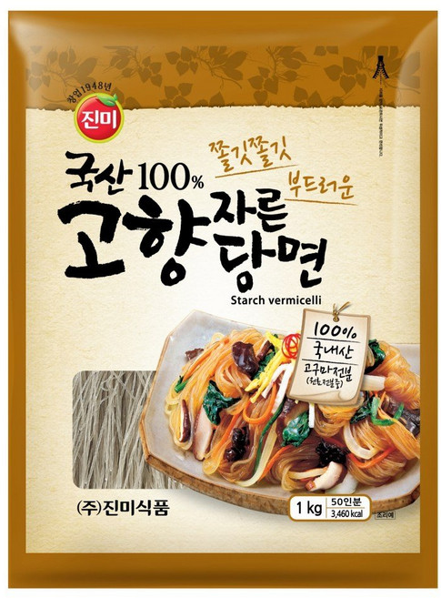 진미 국산고향자른당면, 1kg, 1개