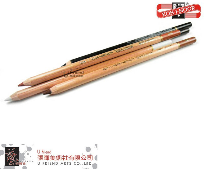 KOH-I-NOOR 筆形精緻炭精筆 K88, 白色, 1個