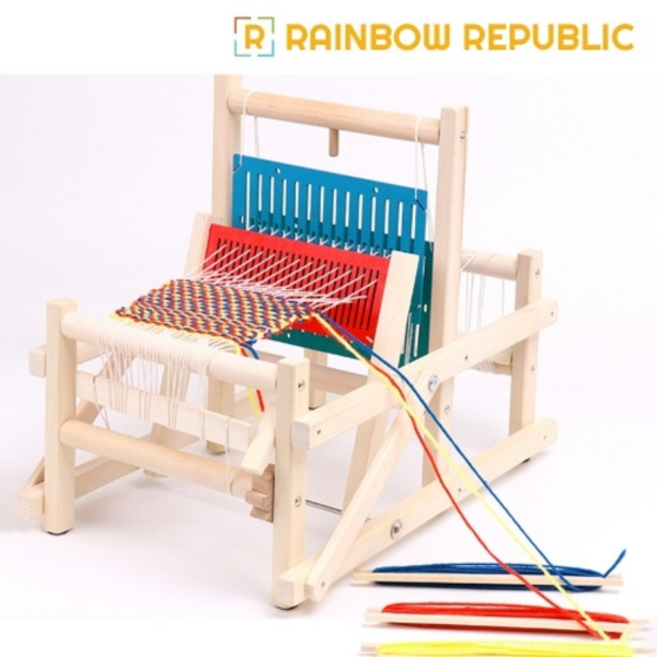 RR 미니 직조기 베틀 위빙틀/교구/놀이/블럭쌓기/쌓기놀이/발달/어린이선물/장난감/레고/교육놀이/만들기