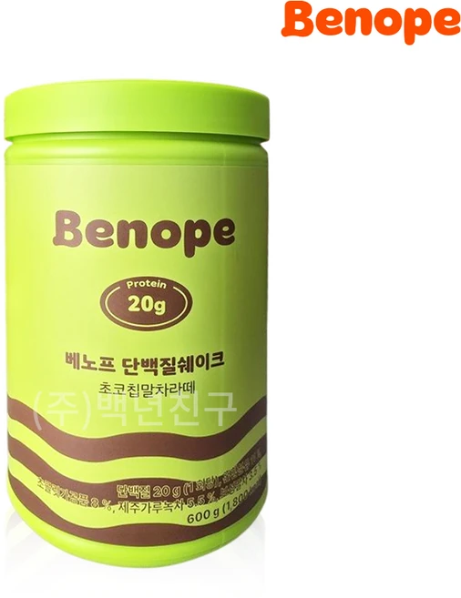 베노프 단백질쉐이크 초코칩말차라떼, 1개, 600g - 쿠팡