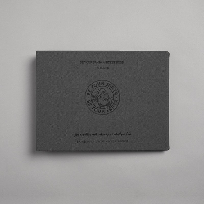 비유어산타 티켓북 포켓식 티켓앨범, Luxury-Chacoal Grey, 1개