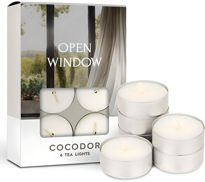 코코도르 티라이트 캔들, 오픈윈도우, 10g, 6개