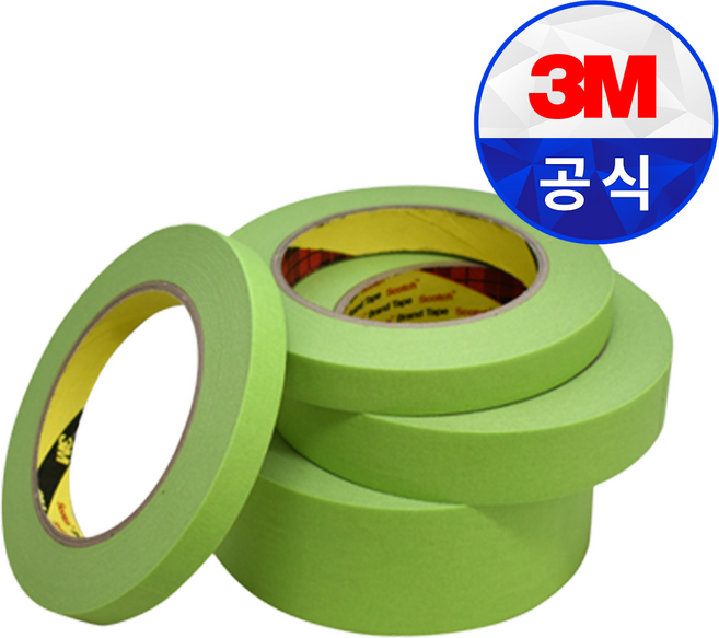 3M 종이 내열 마스킹테이프 233 차량용 24mm x 40M, 1개