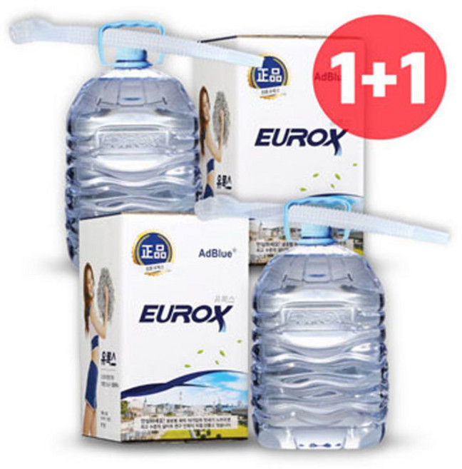 롯데정밀화학 유록스 요소수 10리터 정품 AdBlue 인증(자바라 포함), 2박스, 10L