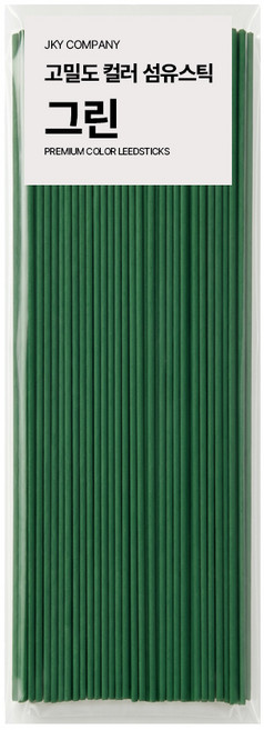에테르나 프리미엄 고밀도 디퓨져 컬러 섬유스틱 4mm x 30cm, 50개입, 1개, 그린