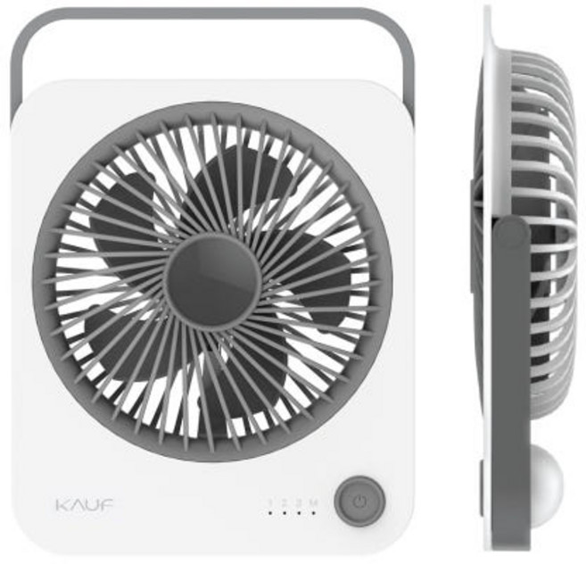 탁상용 무선 선풍기 미니 초경량 스퀘어 사각 선풍기 BLDC 휴대용 선풍기 사무실 책상 자연풍 앞망분리, 화이트, DF04