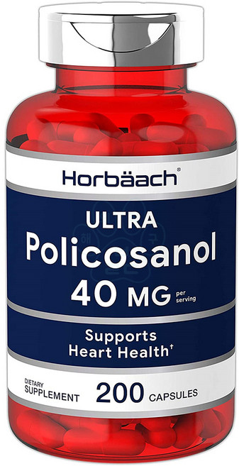 Horbaach 폴리코사놀 200캡슐 (대용량) 40mg, 200정, 1개