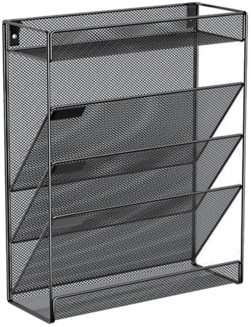 픽커스 메탈 파티션 서류 수납 정리함, 1개, 블랙