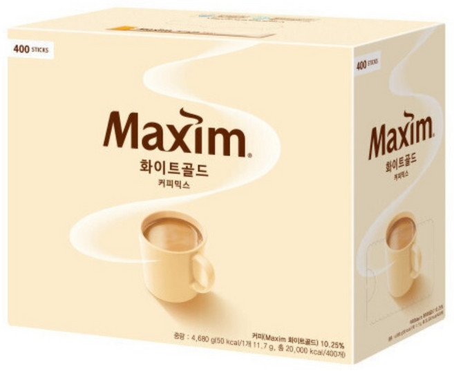 화이트골드 커피믹스 400T, 11.7g, 400개입, 1박스