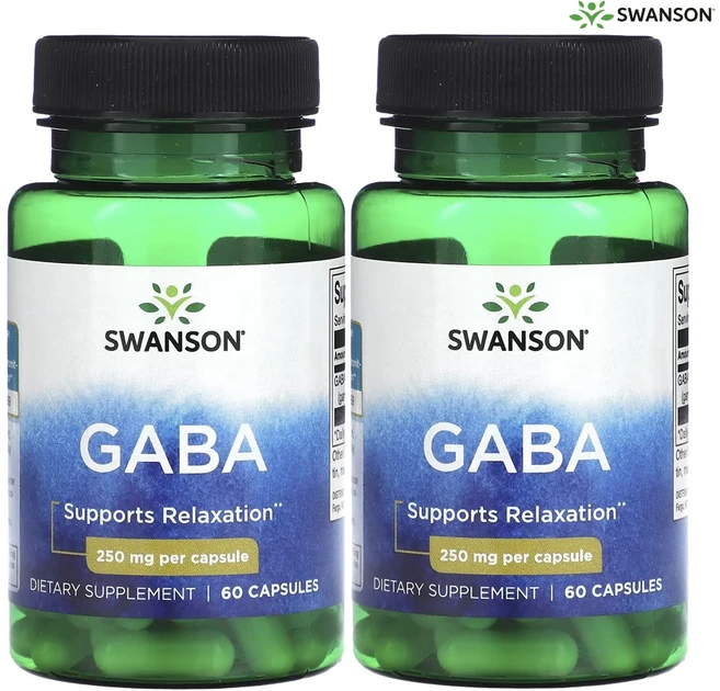 스완슨 가바 250 mg 60캡슐, 2개, 60정 - 쿠팡