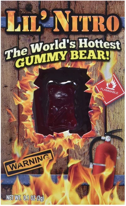 릴니트로 세상 가장 매운 하리보 곰젤리 구미 베어 Lil Nitro Gummy Bear, 3g, 1개 - 쿠팡