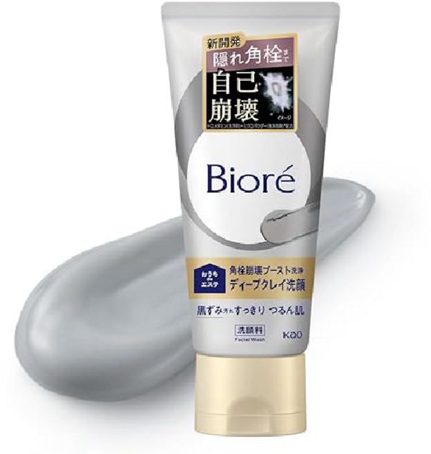 비오레 홈 드 뷰티 딥 클레이 페이셜 클렌저 모공 클렌징 모공케어 180g, 1개