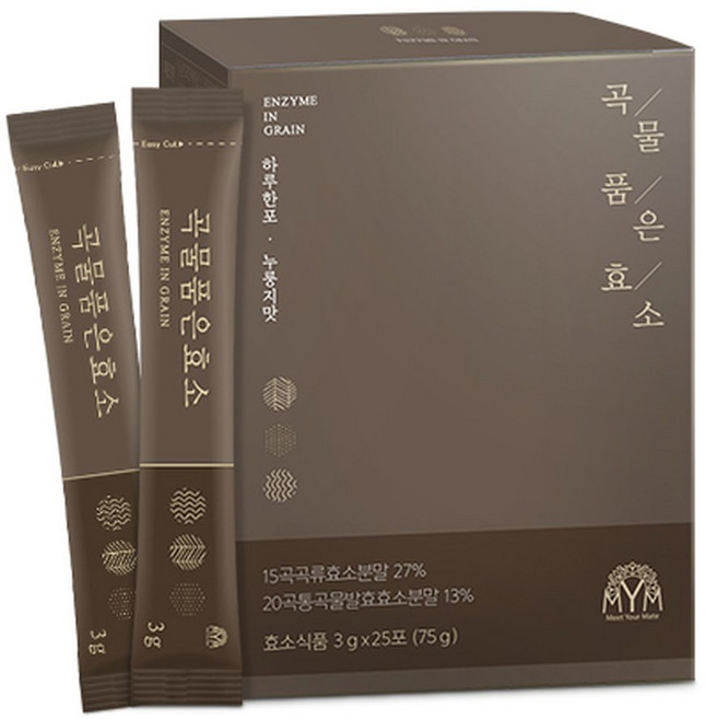[MYM] 곡물 품은 효소 15곡 발효 1박스, 75g, 1개