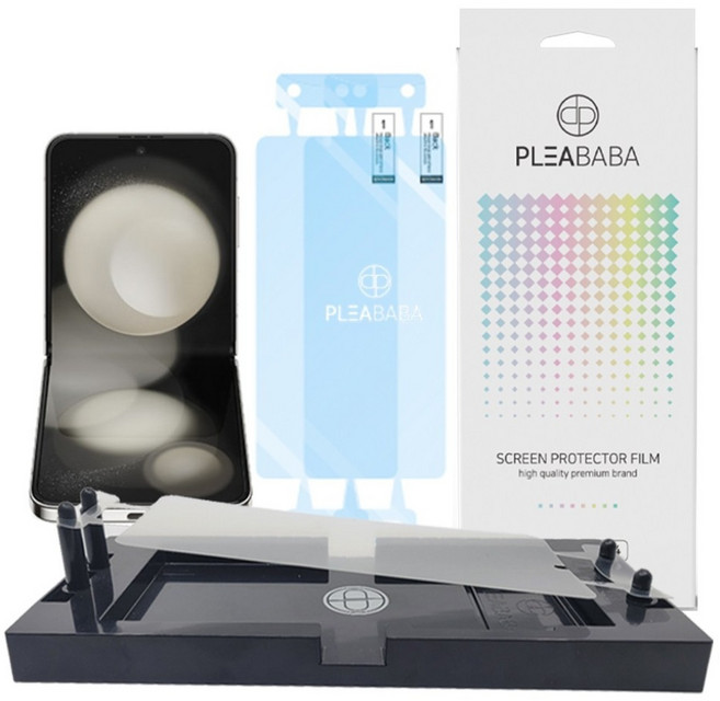 플리바바 내부 액정 보호 필름 풀커버 휴대폰 액정보호필름 2매 + 부착 가이드 1세트 일반형, 1개