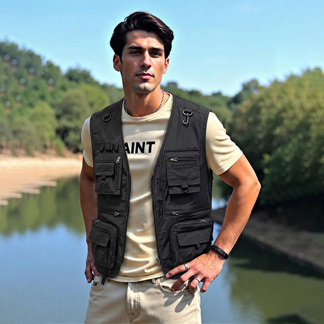 SELEAD 등산조끼 여름작업조끼 작업조끼 작업복조끼 여름망사조끼 냉감조끼 러닝조끼 빅 사이즈 남녀 공용