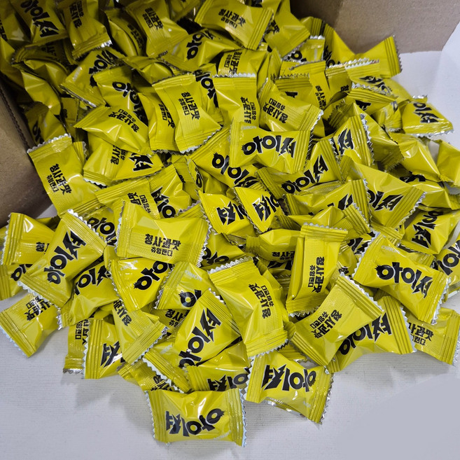 [놀러과자] 오리온 아이셔 청사과맛 캔디 대용량 개별포장 150개, 1개, 450g