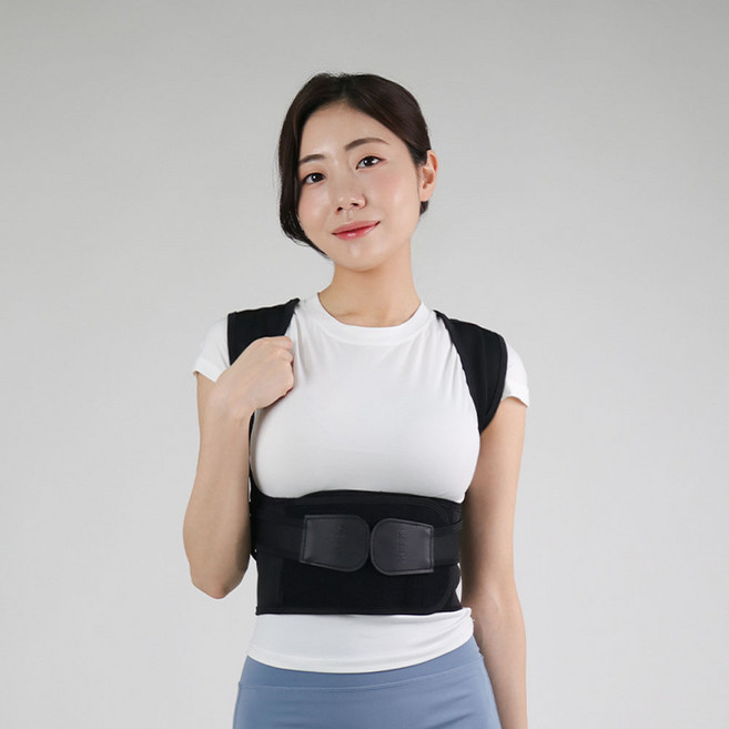 자세밴드 남녀공용 바른 자세 교정 밴드, 1개